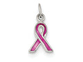 FJC Finejewelers Sterling Silver Pink Enameled Awareness Charm