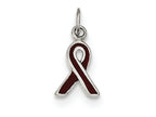 FJC Finejewelers Sterling Silver Brown Enameled Awareness Charm