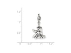 FJC Finejewelers Sterling Silver Antiqued Witch Slide Pendant Necklace - Chain Included