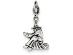 FJC Finejewelers Sterling Silver Antiqued Witch Slide Pendant Necklace - Chain Included
