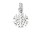 FJC Finejewelers Sterling Silver Polished Snowflake Charm