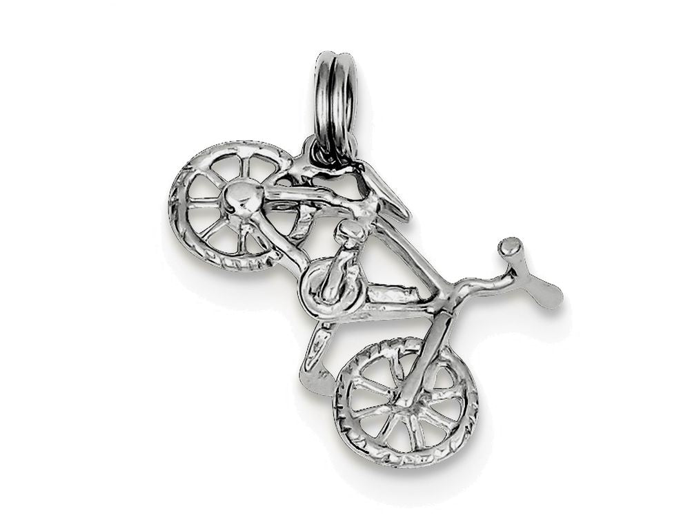 FJC Finejewelers Sterling Silver Polished Bicycle Charm