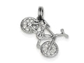 FJC Finejewelers Sterling Silver Polished Bicycle Charm