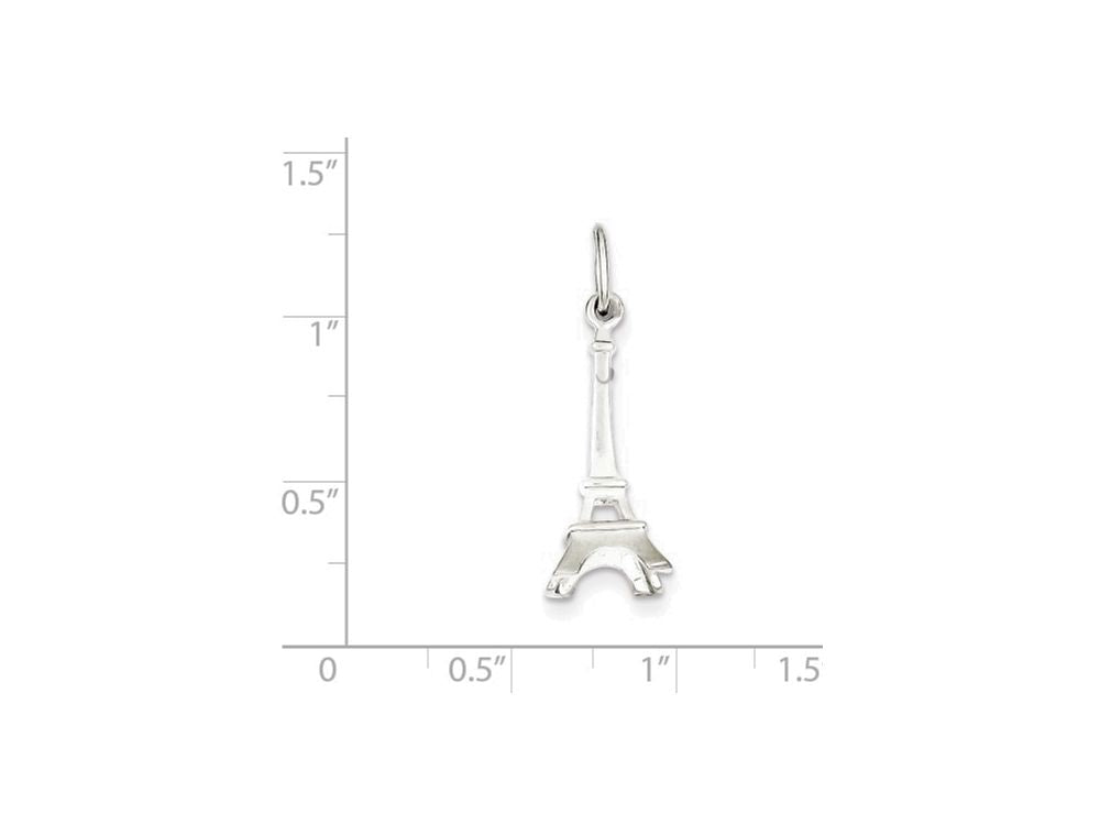 FJC Finejewelers Sterling Silver Eiffel Tower Charm