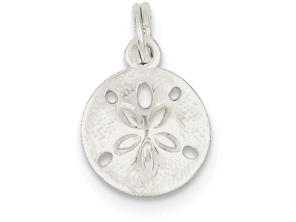 FJC Finejewelers Sterling Silver Polished Sand Dollar Charm