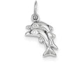 FJC Finejewelers Sterling Silver Polished Dolphin Charm