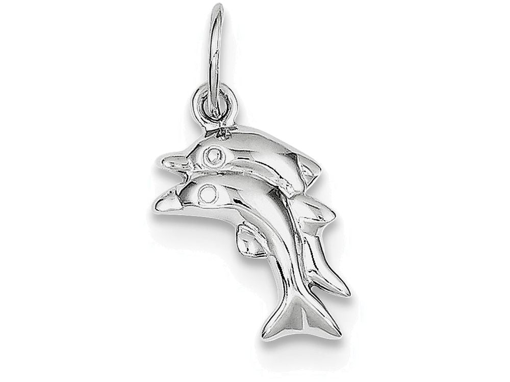 FJC Finejewelers Sterling Silver Polished Dolphin Charm