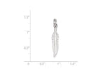 FJC Finejewelers Sterling Silver Polished Feather Charm