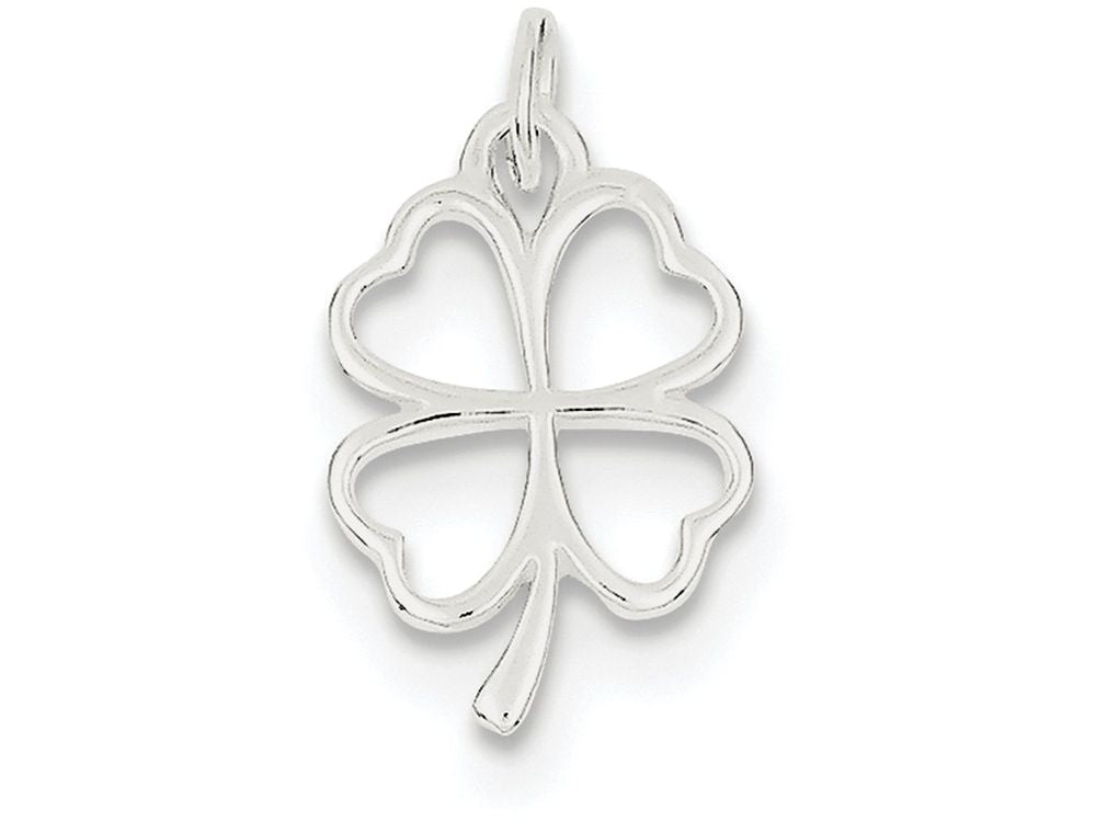 FJC Finejewelers Sterling Silver Four Leaf Clover Charm