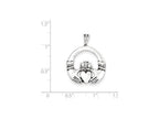 FJC Finejewelers Sterling Silver Antiqued Claddagh Pendant Necklace - Chain Included