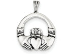 FJC Finejewelers Sterling Silver Antiqued Claddagh Pendant Necklace - Chain Included
