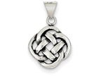 FJC Finejewelers Sterling Silver Antiqued Celtic Knot Pendant Necklace - Chain Included
