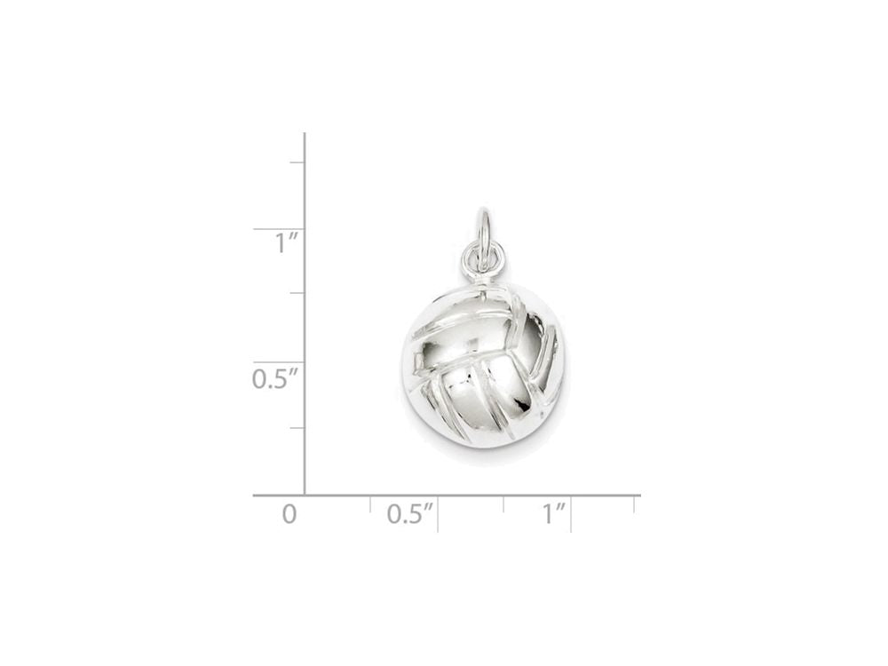 FJC Finejewelers Sterling Silver Volleyball Charm