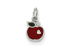 FJC Finejewelers Sterling Silver Enameled Apple Charm