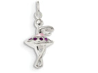 FJC Finejewelers Sterling Silver Enameled Ballerina Charm