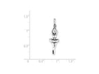 FJC Finejewelers Sterling Silver Antiqued Ballerina Pendant Necklace - Chain Included