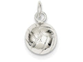 FJC Finejewelers Sterling Silver Volleyball Charm