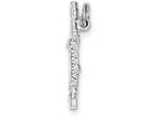 FJC Finejewelers Sterling Silver Polished Flute Charm