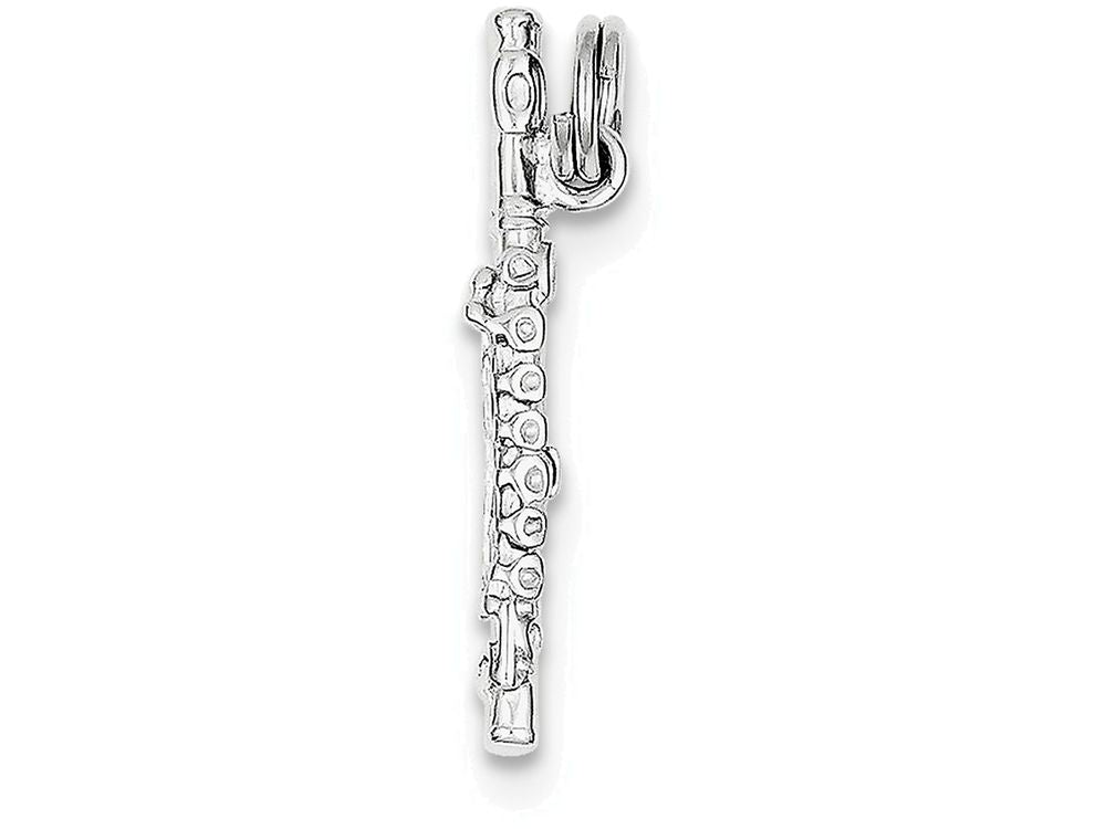FJC Finejewelers Sterling Silver Polished Flute Charm