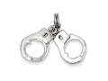 FJC Finejewelers Sterling Silver Polished Movable Handcuffs Charm
