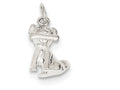 FJC Finejewelers Sterling Silver Doggie W/bone Charm