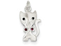 FJC Finejewelers Sterling Silver Cat Charm