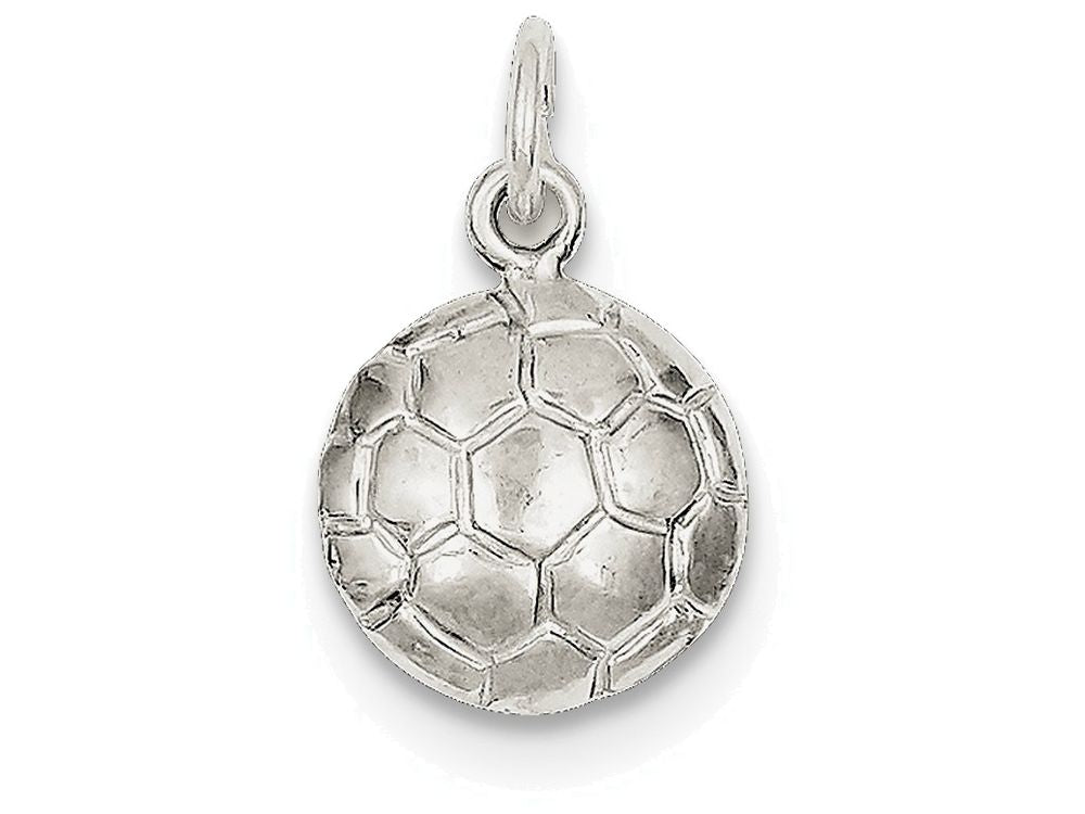 FJC Finejewelers Sterling Silver Soccerball Charm