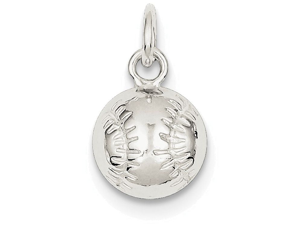 FJC Finejewelers Sterling Silver Baseball Charm