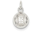 FJC Finejewelers Sterling Silver Baseball Charm