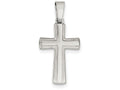 FJC Finejewelers Sterling Silver Polished Cross Pendant Necklace - Chain Included