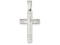 FJC Finejewelers Sterling Silver Polished Cross Pendant Necklace - Chain Included