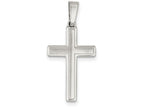 FJC Finejewelers Sterling Silver Polished Cross Pendant Necklace - Chain Included