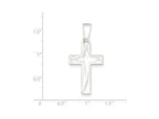FJC Finejewelers Sterling Silver Polished Cross Pendant Necklace - Chain Included