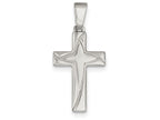 FJC Finejewelers Sterling Silver Polished Cross Pendant Necklace - Chain Included