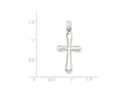 FJC Finejewelers Sterling Silver Cross Pendant Necklace - Chain Included