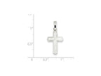 FJC Finejewelers Sterling Silver Polished Cross Pendant Necklace - Chain Included