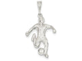 FJC Finejewelers Sterling Silver Soccer Player Charm