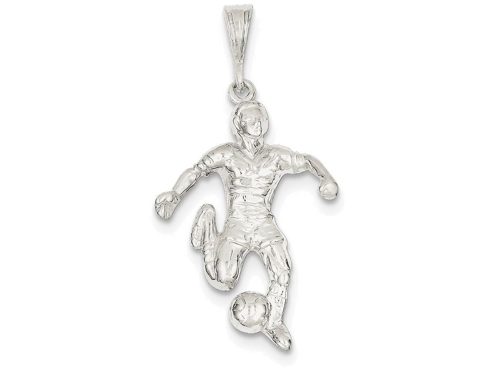 FJC Finejewelers Sterling Silver Soccer Player Charm