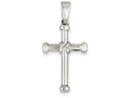 FJC Finejewelers Sterling Silver Polished Cross Pendant Necklace - Chain Included