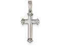 FJC Finejewelers Sterling Silver Polished Cross Pendant Necklace - Chain Included