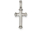 FJC Finejewelers Sterling Silver Polished Cross Pendant Necklace - Chain Included