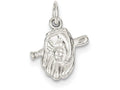 FJC Finejewelers Sterling Silver Baseball Glove and Bat Charm