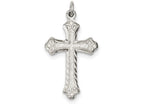 FJC Finejewelers Sterling Silver Cross Pendant Necklace - Chain Included