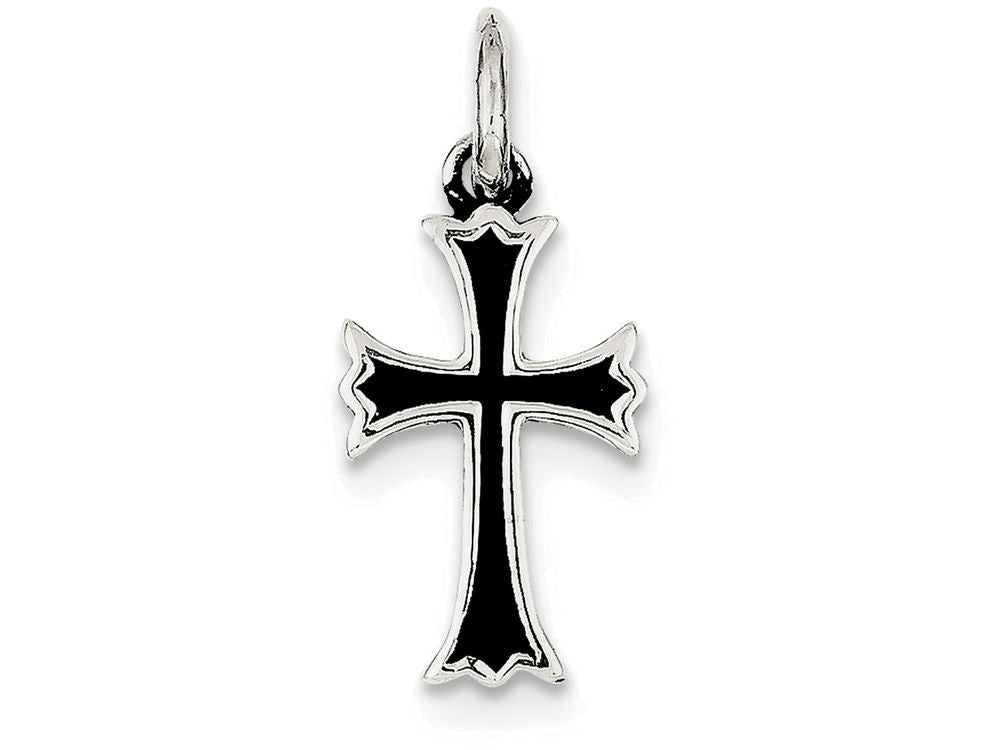 FJC Finejewelers Sterling Silver Antiqued Cross Pendant Necklace - Chain Included