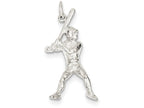 FJC Finejewelers Sterling Silver Baseball Batter Charm