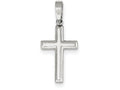 FJC Finejewelers Sterling Silver Polished Cross Pendant Necklace - Chain Included