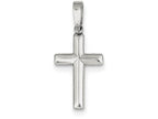 FJC Finejewelers Sterling Silver Polished Cross Pendant Necklace - Chain Included