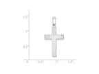 FJC Finejewelers Sterling Silver Polished Cross Pendant Necklace - Chain Included
