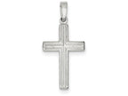 FJC Finejewelers Sterling Silver Polished Cross Pendant Necklace - Chain Included
