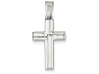 FJC Finejewelers Sterling Silver Polished Cross Pendant Necklace - Chain Included